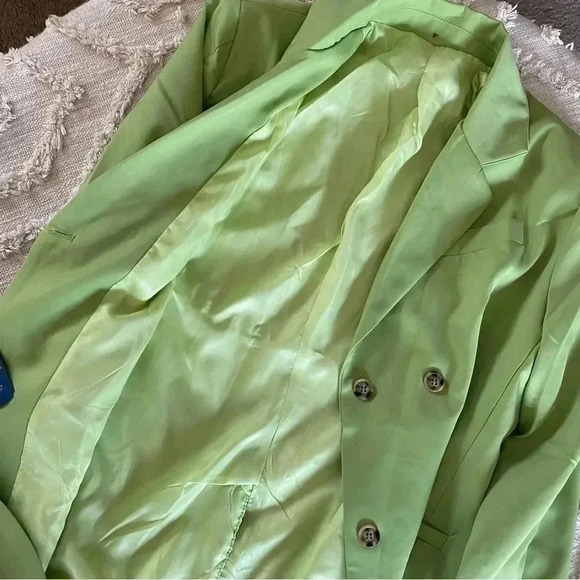 OVERSIZED Satin Blazer - Picture 6 of 9